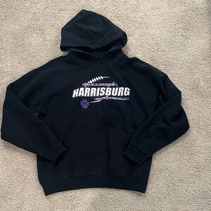 Gildan Black and Purple Harrisburg Hoodie